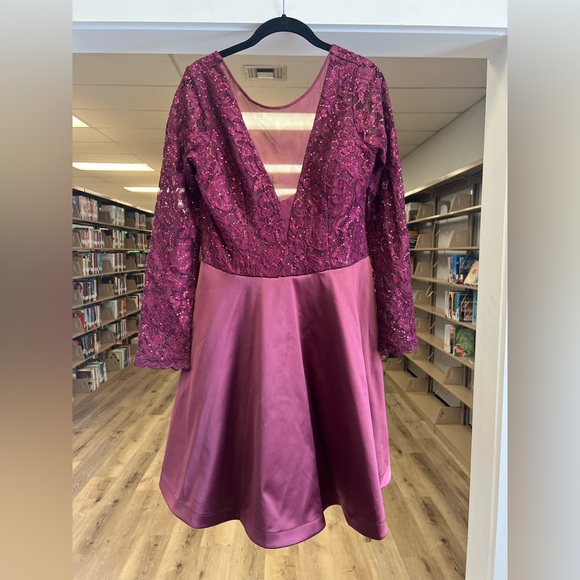 MY MICHELLE DRESS MAGENTA SIZE 13 - Picture 1 of 3